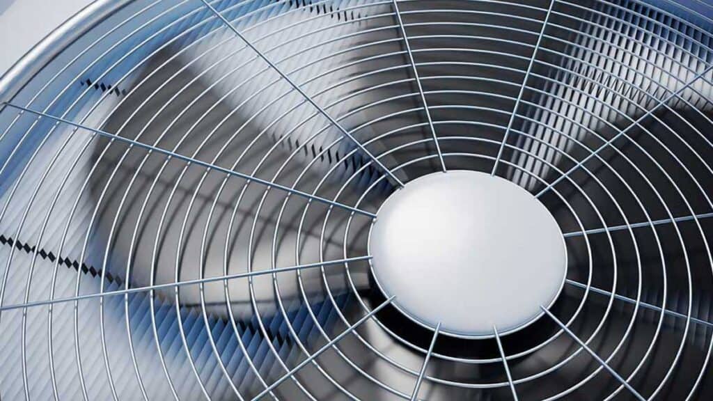 Air conditioner unit fan