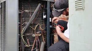 Reapir to outside HVAC heat pump